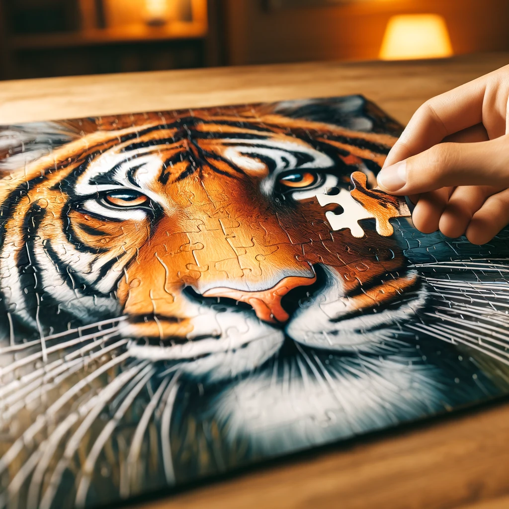 tiger puzzle box